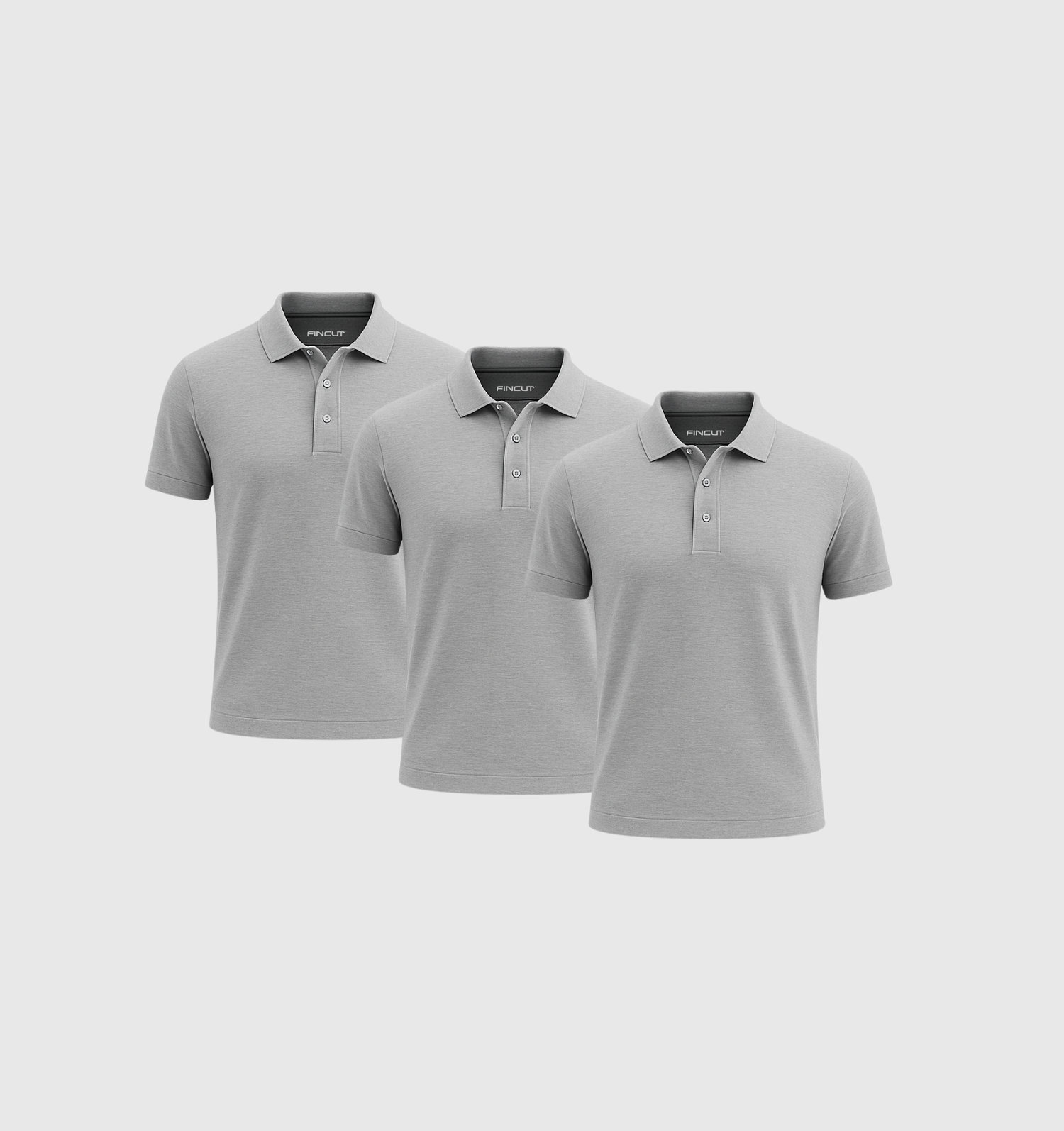 3-pack pola - šedá