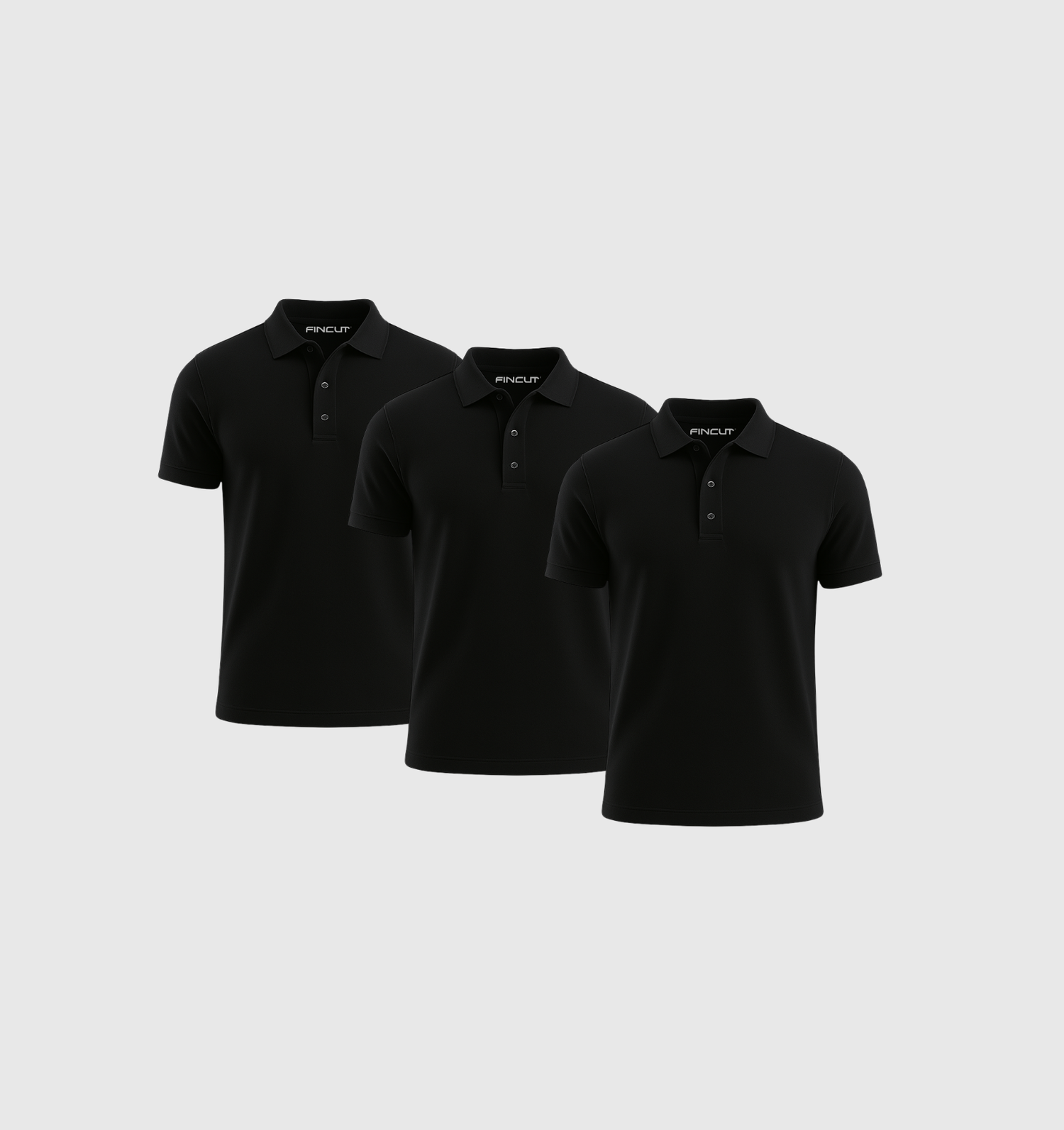 3-pack pola - černá