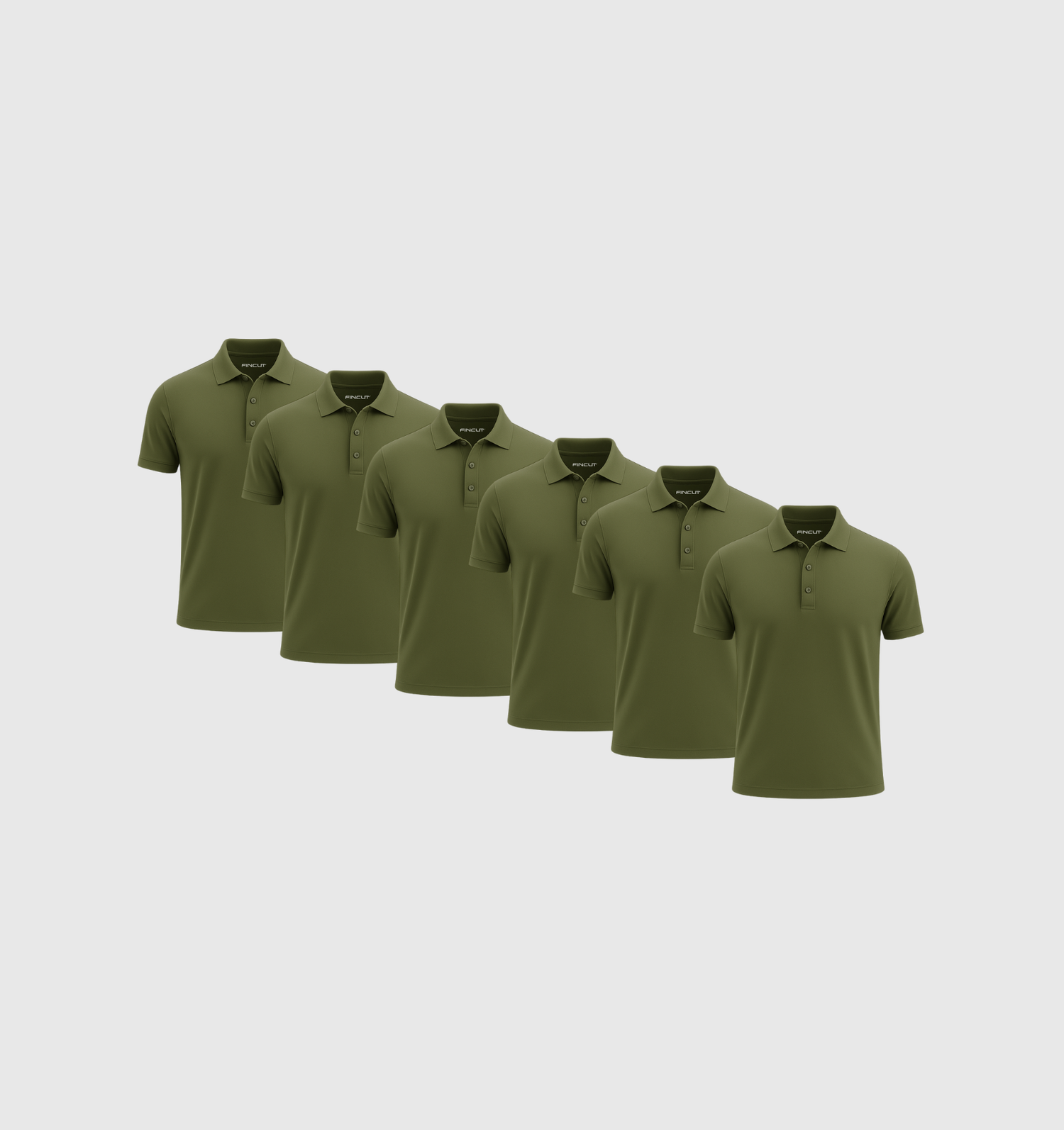 Baleni 6 ks polo - khaki