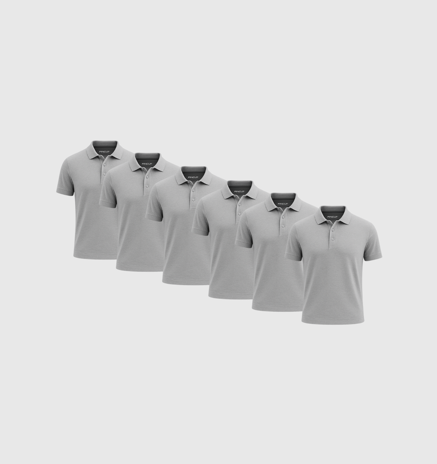 Baleni 6 ks polo - šedá