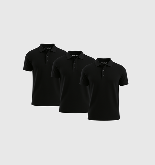 3-pack pola - černá