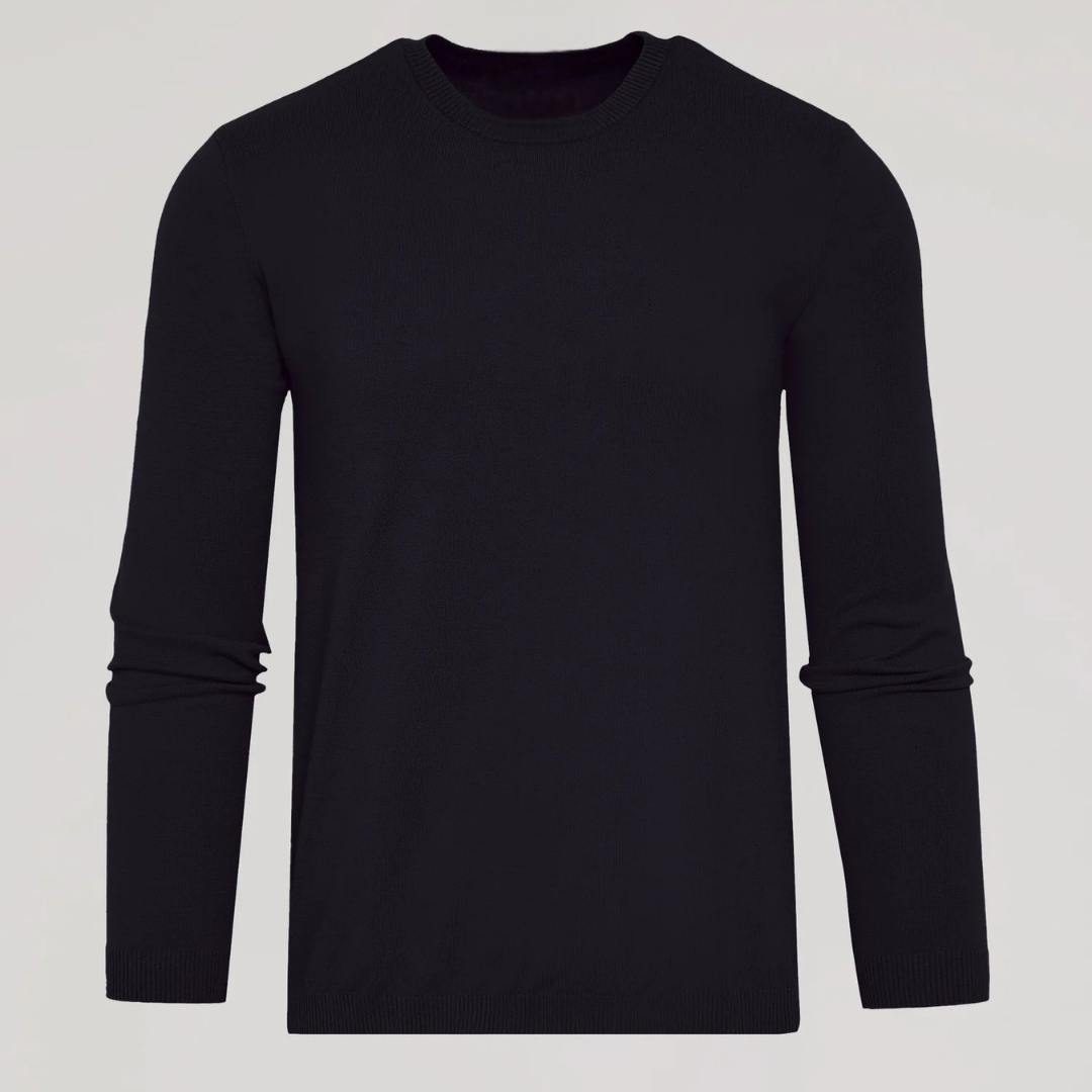 ELEGANTNÍ SVETR S KULATÝM VÝSTŘIHEM