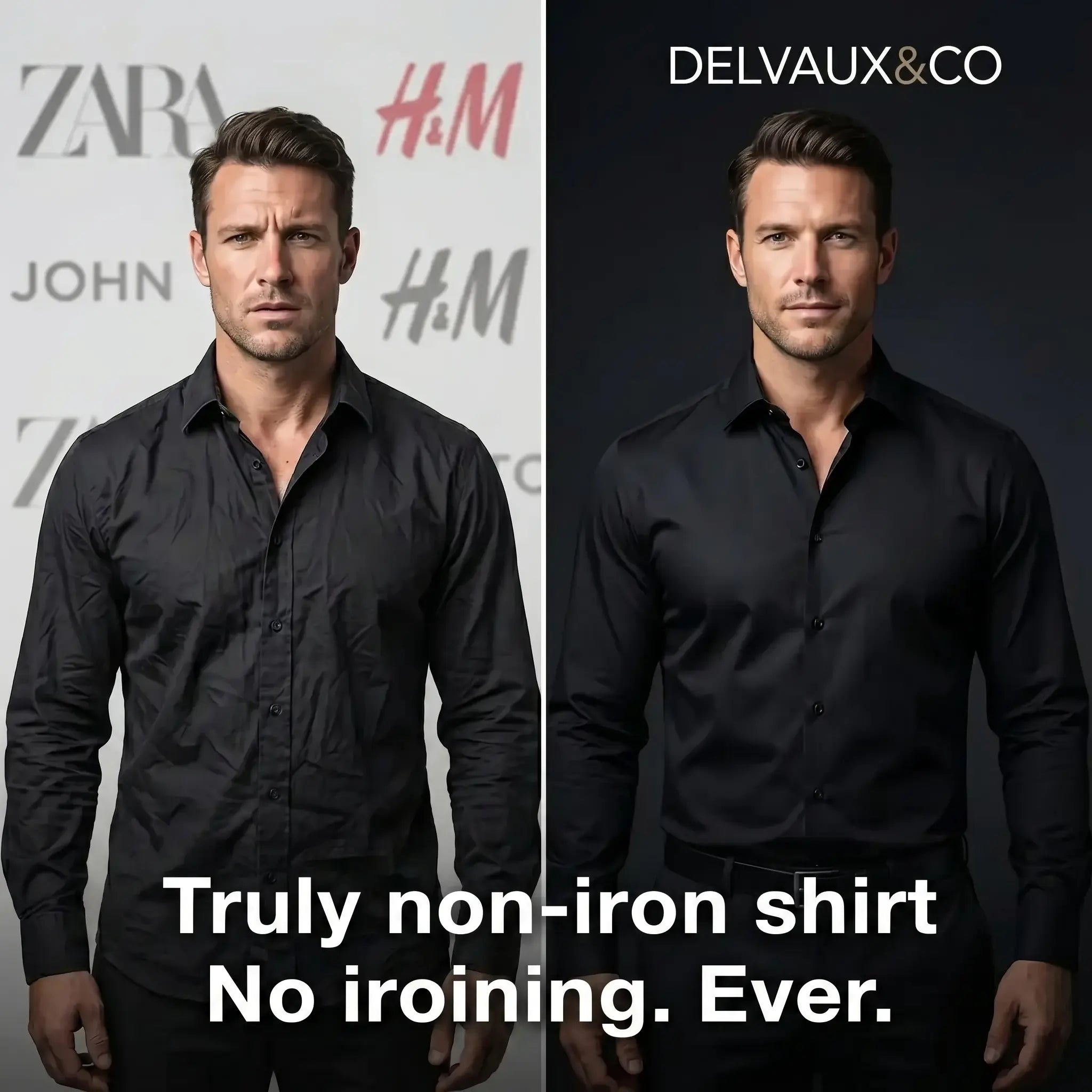 NON-WRINKLE SHIRT WITH A SLIM FIT