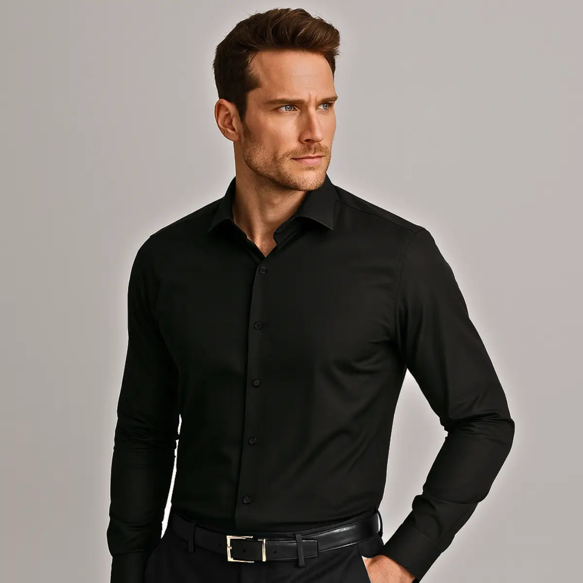 NON-WRINKLE SHIRT WITH A SLIM FIT