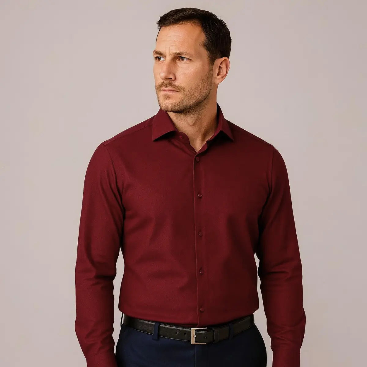 NON-WRINKLE SHIRT WITH A SLIM FIT
