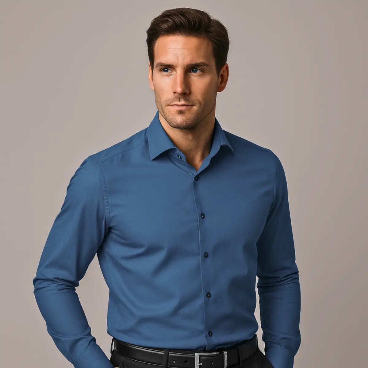 NON-WRINKLE SHIRT WITH A SLIM FIT