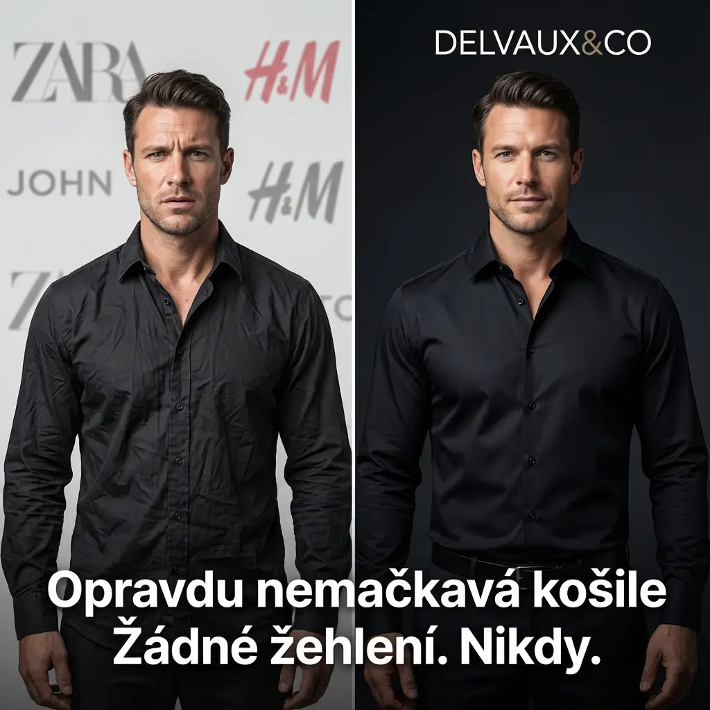 NEMAČKAVÁ KOŠILE S PŘILÉHAVÝM STŘIHEM